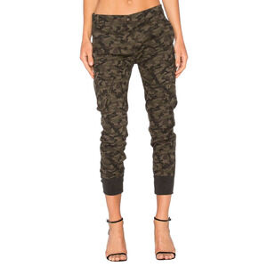 James Jeans Boyfriend Cargo Deep Army Camo Pants Size 24